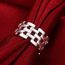 Luxurio silver plated engagement ring Form aliancas joias 7 5 ELY