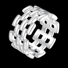 Luxurio silver plated engagement ring Form aliancas joias 7 5 ELY