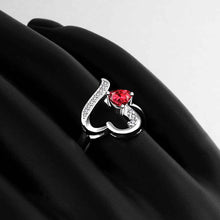 Luxurio silver plated engagement ring opal bijoux femme FSPR 16 ELY