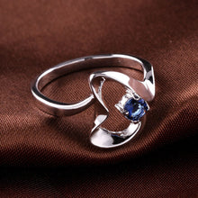 Luxurio silver plated rings Insets -sapphire prices in euros joias 14 ELY