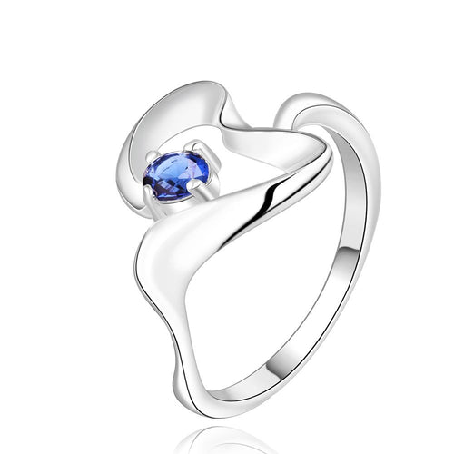 Luxurio silver plated rings Insets -sapphire prices in euros joias 14 ELY