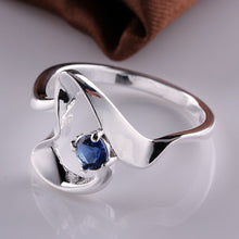 Luxurio silver plated rings Insets -sapphire prices in euros joias 14 ELY