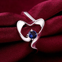 Luxurio silver plated rings Insets -sapphire prices in euros joias 14 ELY