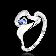 Luxurio silver plated rings Insets -sapphire prices in euros joias 14 ELY