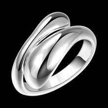 Luxurio silver wedding ring Dual Round anel masculino wedding decoration 47 ELY