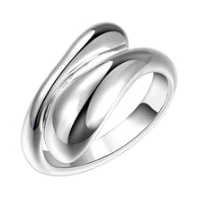 Luxurio silver wedding ring Dual Round anel masculino wedding decoration 47 ELY