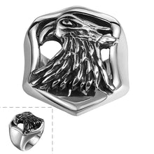 Luxurio stainless steel wedding rings eagle aneis bijouterie MAYAR1 5 ELY