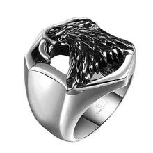 Luxurio stainless steel wedding rings eagle aneis bijouterie MAYAR1 5 ELY