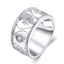 jewellery charms 18K Gold Plated engagement ring Starlight anillos sport314 ELY