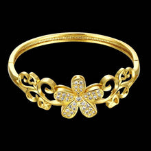 jewellery charms 18k gold plated Large flower phase men bracelet margarida ELY