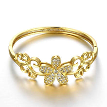 jewellery charms 18k gold plated Large flower phase men bracelet margarida ELY