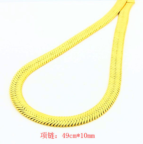 jewellery charms 24k gold plated necklace men wide braid tattoo choker prices in euros YHDN 32 ELY