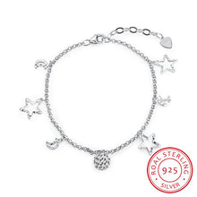 jewellery charms 925 silver bracelets Moon Star anchor Elegant STVH 6 ELY