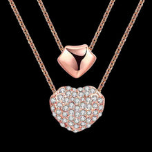 jewellery charms Austrian Crystal choker necklace Inlay Crystal Heart perfume women horloge ELY