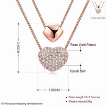 jewellery charms Austrian Crystal choker necklace Inlay Crystal Heart perfume women horloge ELY