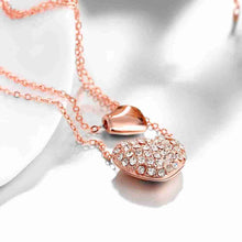jewellery charms Austrian Crystal choker necklace Inlay Crystal Heart perfume women horloge ELY