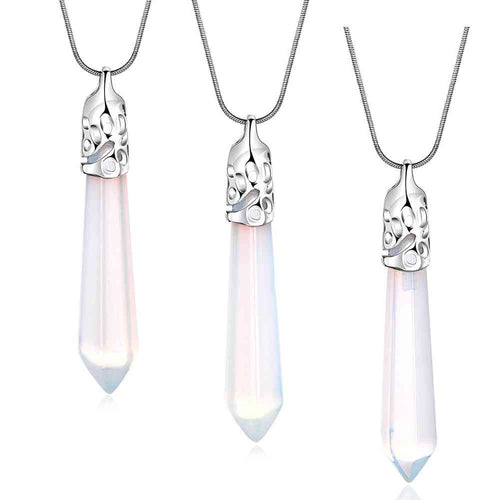 jewellery charms Druzy Stone necklace women Tip column multi-layer necklaces Costume Jewellery291 ELY