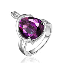 jewellery charms Engagement rings shine purple stone ije anillo joyas1 ELY