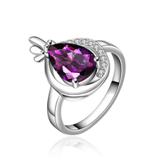jewellery charms Engagement rings shine purple stone ije anillo joyas1 ELY