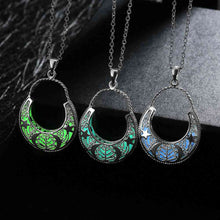 jewellery charms Glowing Luminous collar necklace Hollow moon maxi colar wedding LUYN 45 ELY