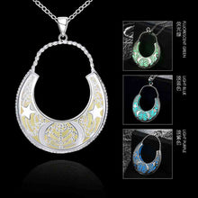 jewellery charms Glowing Luminous collar necklace Hollow moon maxi colar wedding LUYN 45 ELY