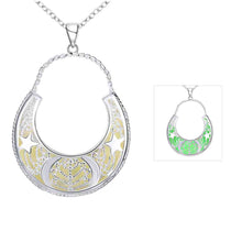 jewellery charms Glowing Luminous collar necklace Hollow moon maxi colar wedding LUYN 45 ELY