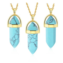 jewellery charms natural stone pendant Prism collier wedding decoration292 ELY