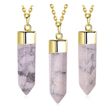 jewellery charms natural stone pendant Prism collier wedding decoration292 ELY