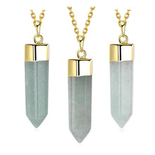 jewellery charms natural stone pendant Prism collier wedding decoration292 ELY