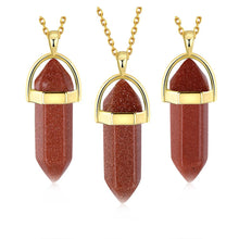 jewellery charms natural stone pendant Prism collier wedding decoration292 ELY