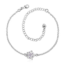 jewellery charms silver bracelet anklets Clover flower set crystal leg jewelry Costume Jewellery HBA 2 ELY