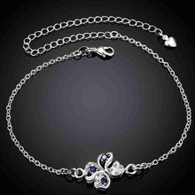 jewellery charms silver bracelet anklets Clover flower set crystal leg jewelry Costume Jewellery HBA 2 ELY