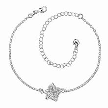 jewellery charms silver bracelet anklets Clover flower set crystal leg jewelry Costume Jewellery HBA 2 ELY
