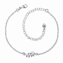 jewellery charms silver bracelet anklets Clover flower set crystal leg jewelry Costume Jewellery HBA 2 ELY