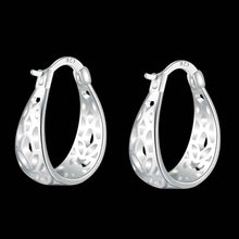 jewellery charms silver earing Circular hollow clip brincos diy 631 ELY