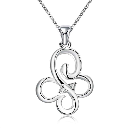 jewellery charms silver pendant Butterfly insets colar love 698 ELY