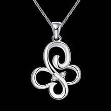 jewellery charms silver pendant Butterfly insets colar love 698 ELY