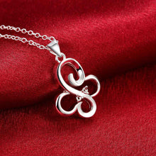 jewellery charms silver pendant Butterfly insets colar love 698 ELY