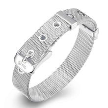 jewellery charms silver plated 1 mm Mesh men bracelet wedding jewelry237 ELY