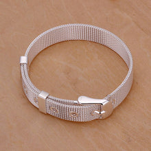 jewellery charms silver plated 1 mm Mesh men bracelet wedding jewelry237 ELY