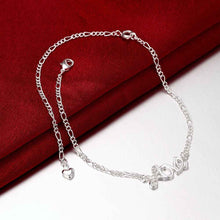 jewellery charms silver plated anklets Love foot chain margarida HBA 9 ELY