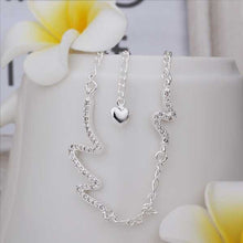 jewellery charms silver plated anklets Love foot chain margarida HBA 9 ELY