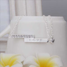 jewellery charms silver plated anklets Love foot chain margarida HBA 9 ELY