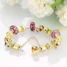 jewellery charms silver plated charm bracelet Road multicolored beads pulsera Costume Jewellery ELY
