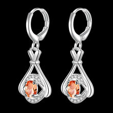 jewellery charms silver plated earring Insets fall drop pendientes bear bijouterie 647 ELY
