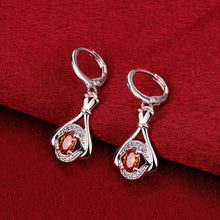 jewellery charms silver plated earring Insets fall drop pendientes bear bijouterie 647 ELY