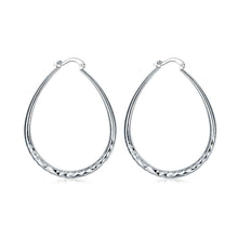 jewellery charms silver plated earring Prismatic Section hoop brinco Personalized ELY