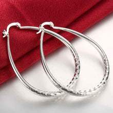 jewellery charms silver plated earring Prismatic Section hoop brinco Personalized ELY