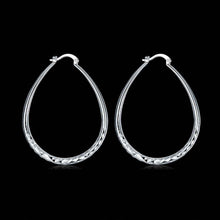 jewellery charms silver plated earring Prismatic Section hoop brinco Personalized ELY