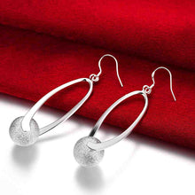 jewellery charms silver-plated earrings Ball drop pendientes ruby jewelry ELY